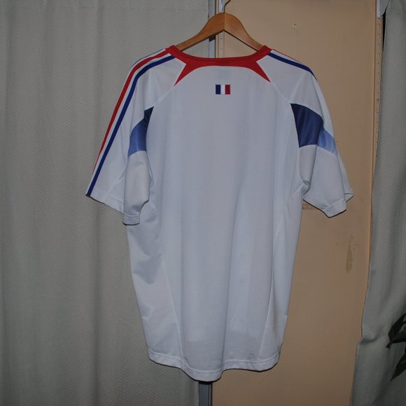 France National Football Team FFF Adidas Large Away White Athletic Mesh - Picture 5 of 8